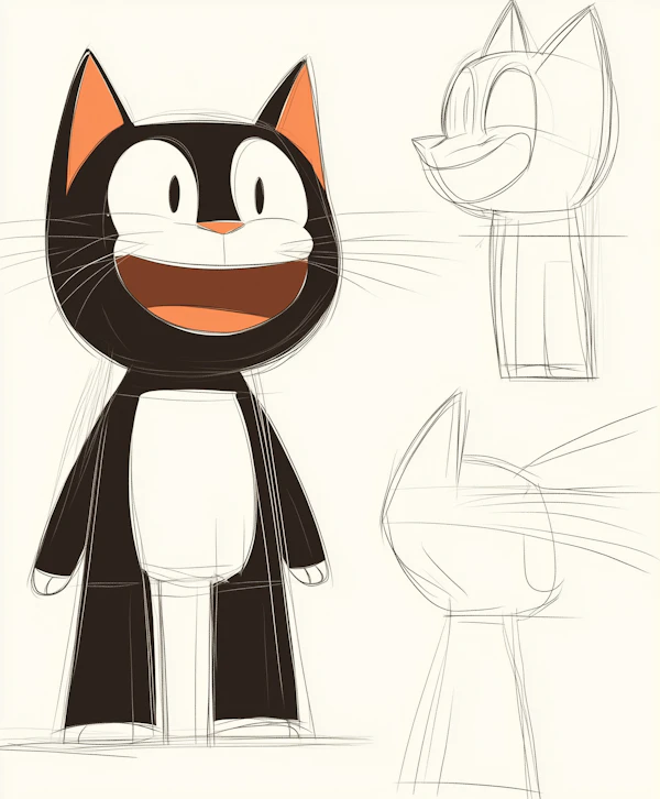 Cartoon Cat Character Design