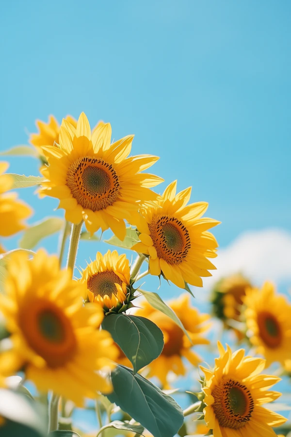 Sunflowers in Bloom