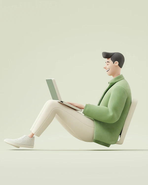 Minimalist 3D Person