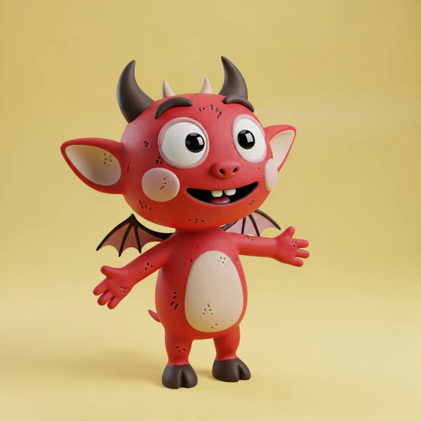 Cheerful Red Devil