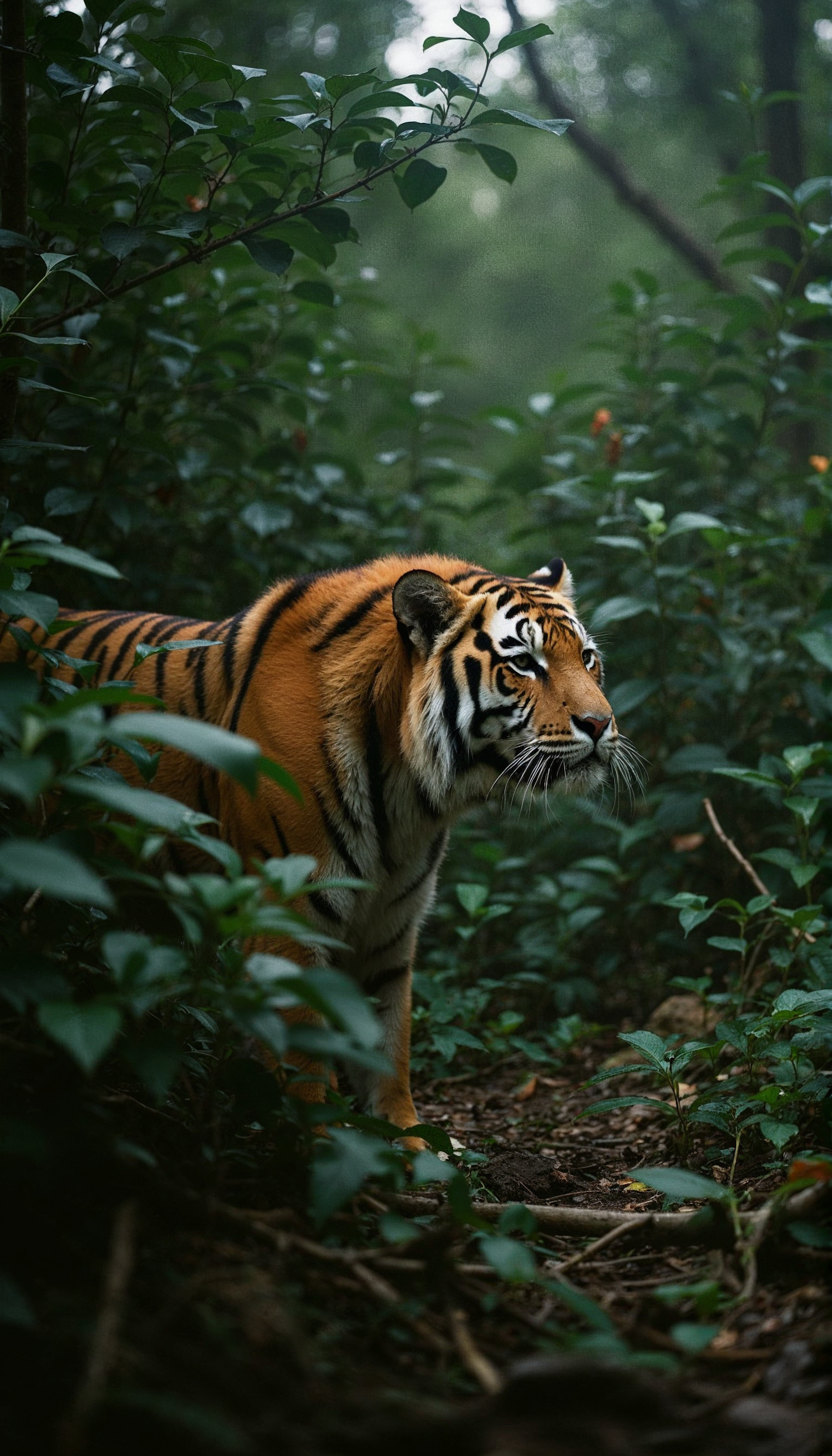 Majestic Tiger in Forest