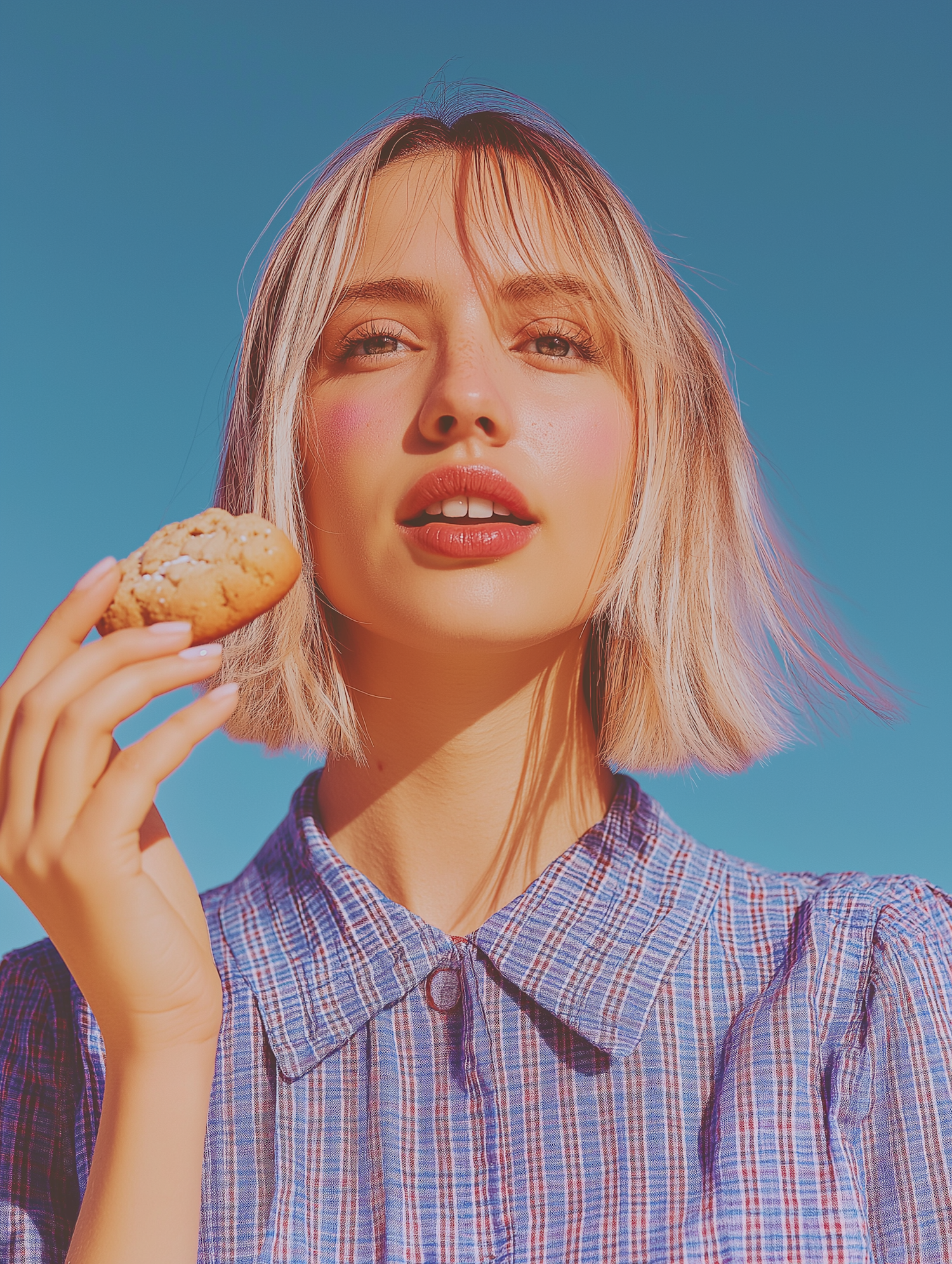 Young Woman with Cookie