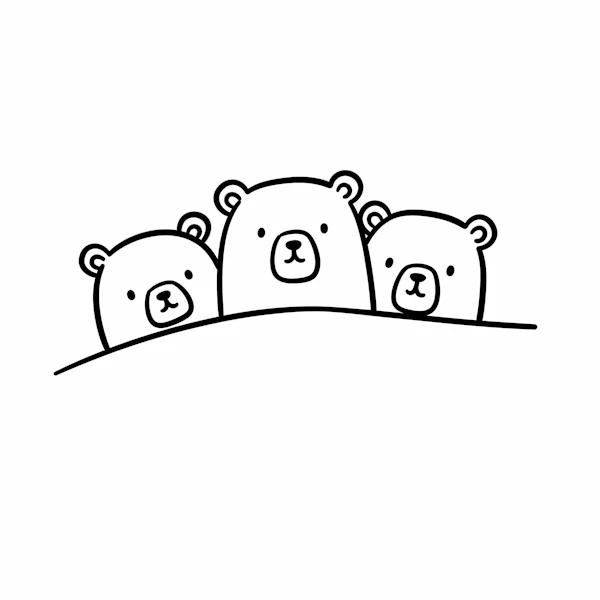 Cartoon Bears Illustration