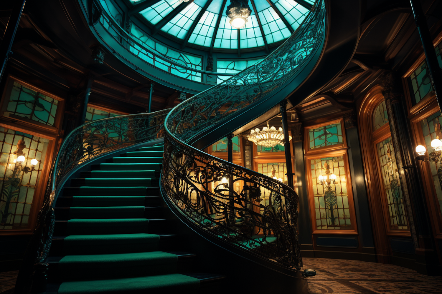 Opulent Spiral Grandeur