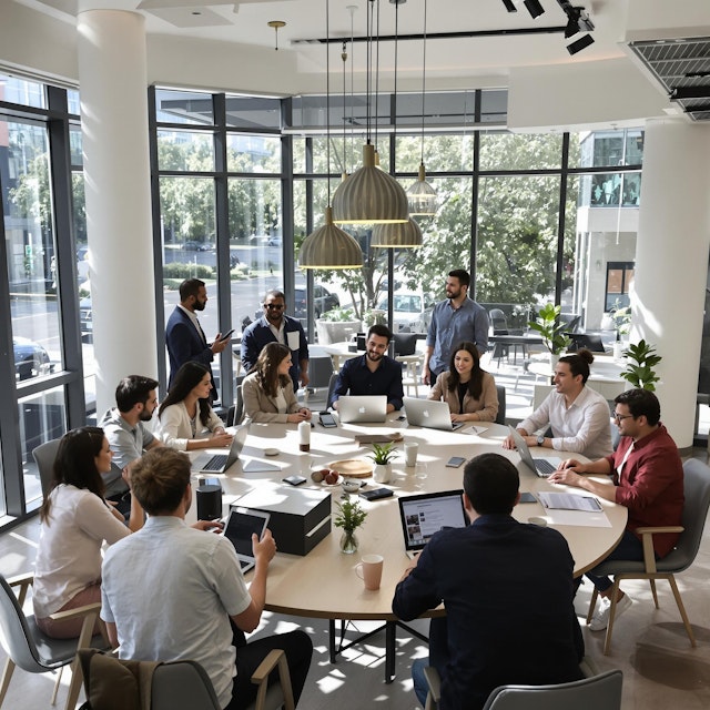 Collaborative Office Meeting