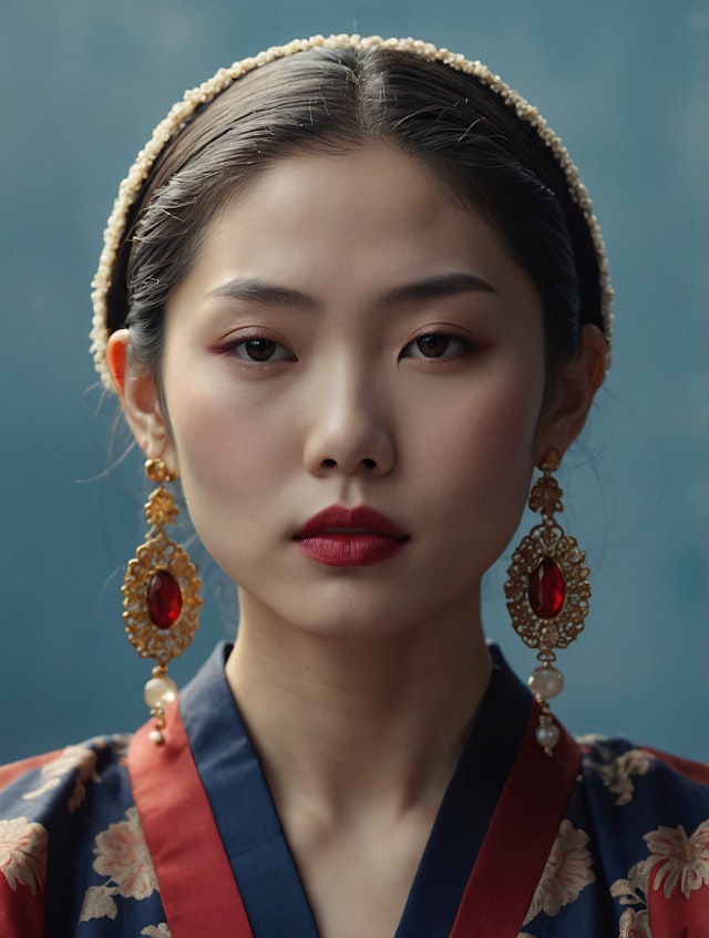 Portrait of a Woman with Pearl Headband