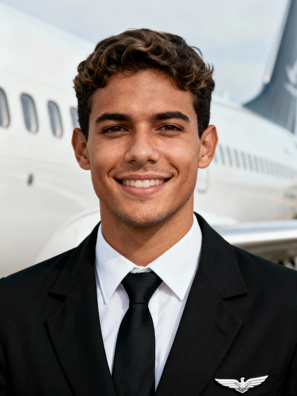 Pilot in Professional Attire
