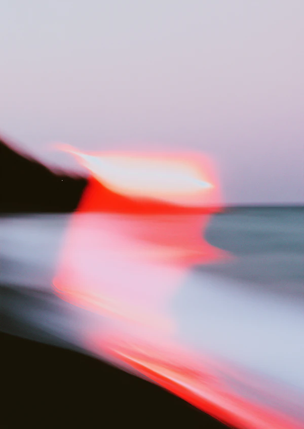 Abstract Sunset Scene