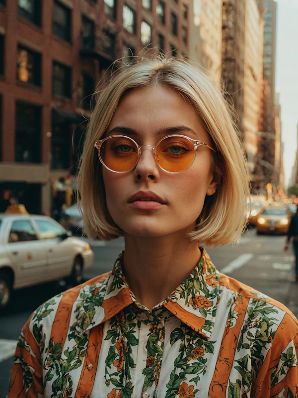 Urban Portrait with Retro Aesthetic