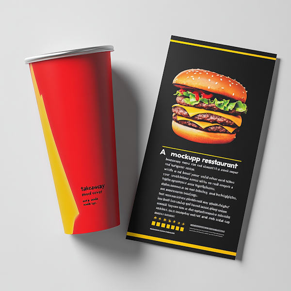 Mockup Promotional Material for Restaurant