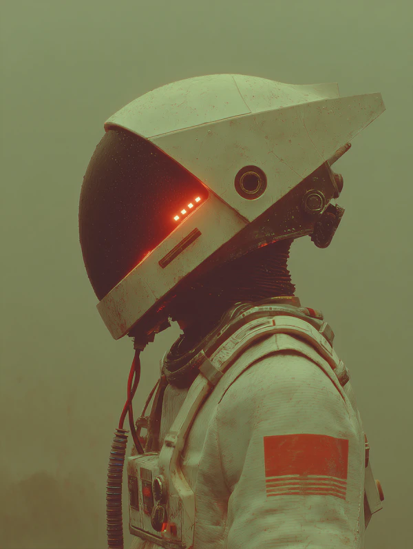 Futuristic Astronaut Scene