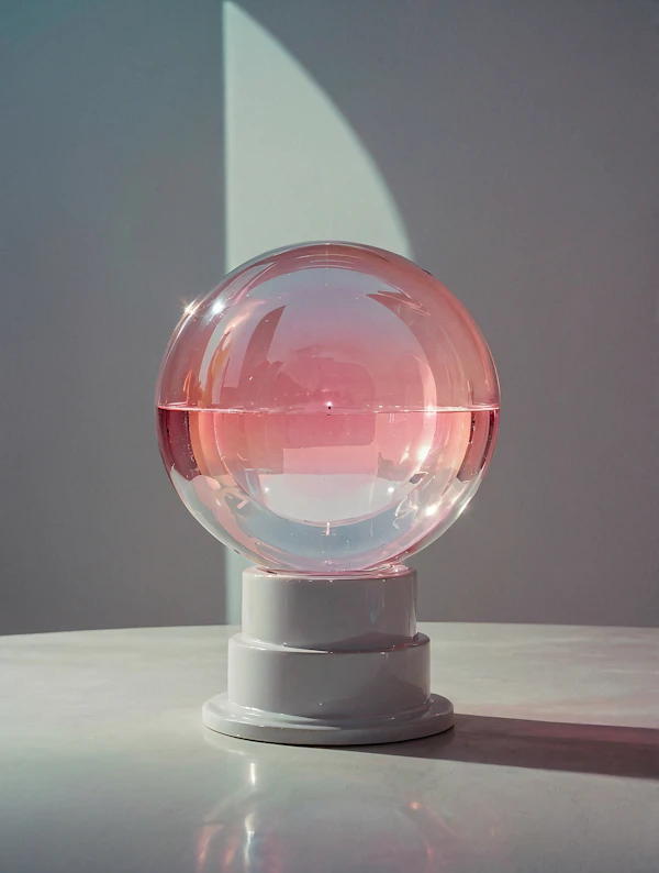 Modern Glass Sphere Decor