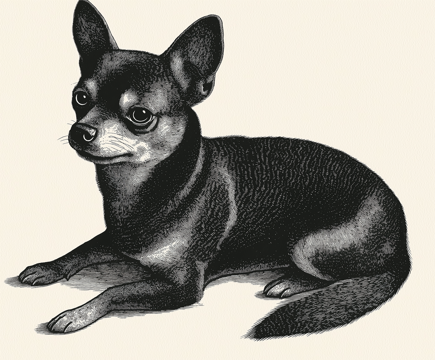 Chihuahua Portrait Illustration