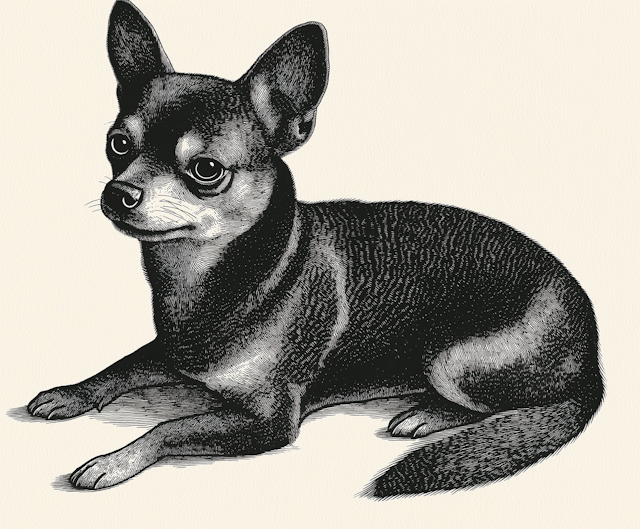 Chihuahua Portrait Illustration