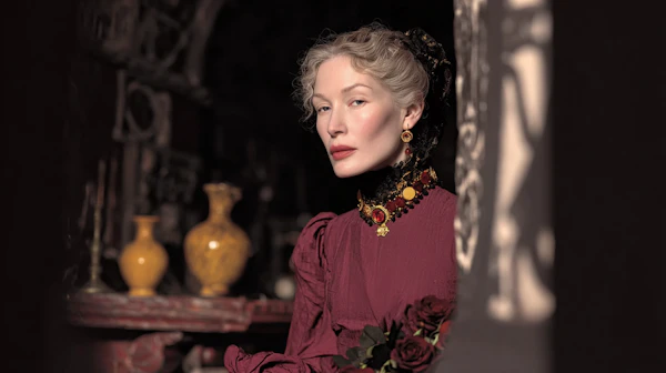 Vintage Elegance Portrait