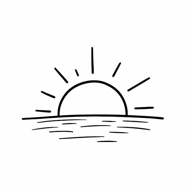 Minimalist Sunrise Art