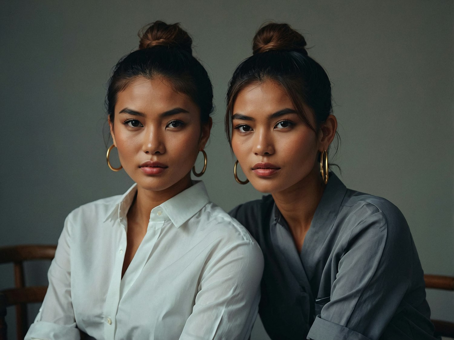 Twin Women Portrait