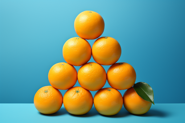 Citrus Pyramid on Azure