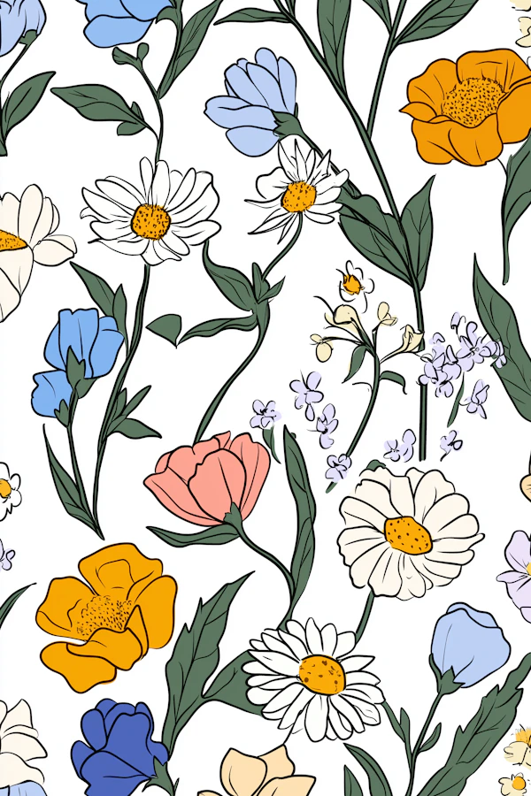 Vibrant Floral Illustration