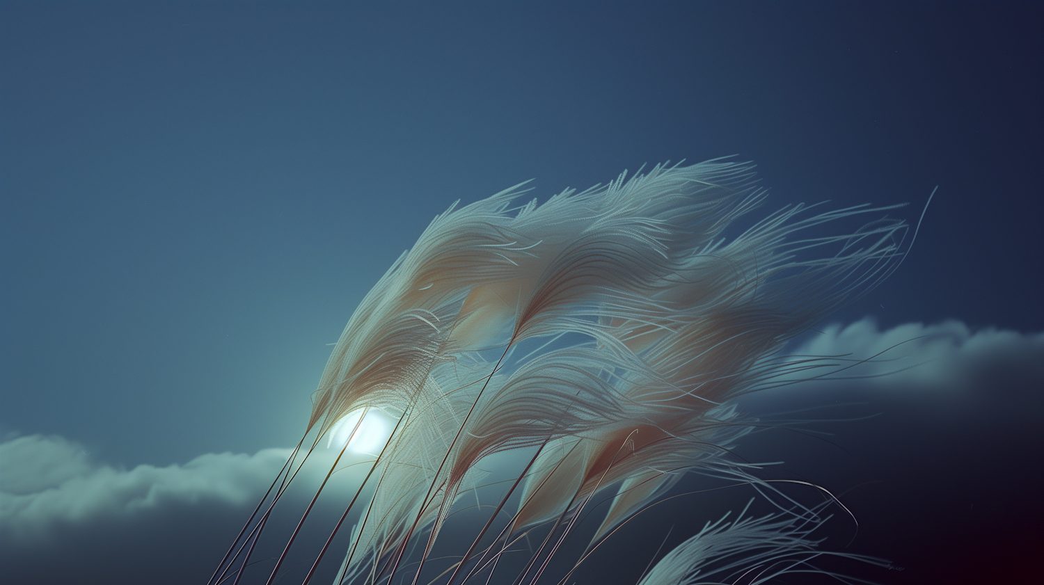 Serene Dusk Feathers