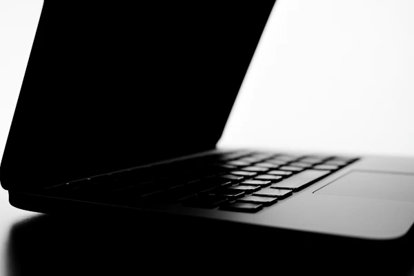 Minimalist Laptop Silhouette