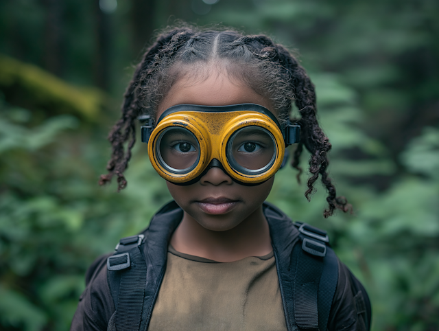 Child with Yellow Goggles