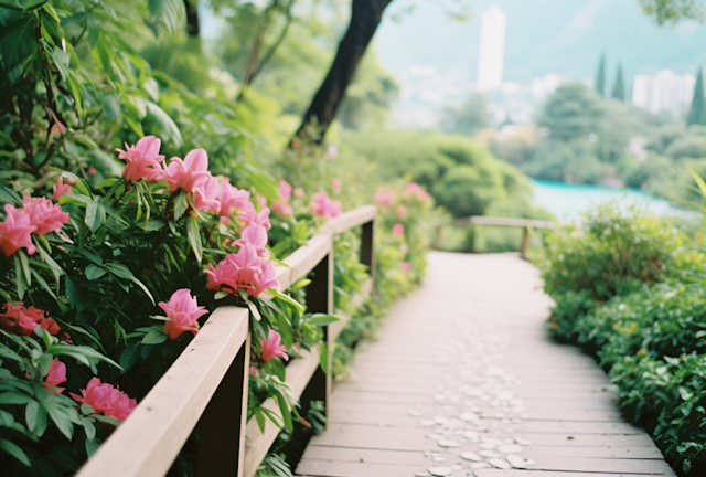 Tranquil Azalea Walkway