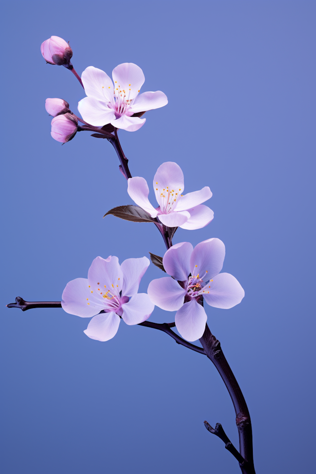 Transience of Sakura: A Close-Up of Cherry Blossoms