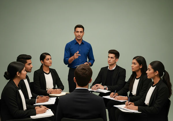 Professional Meeting Scene