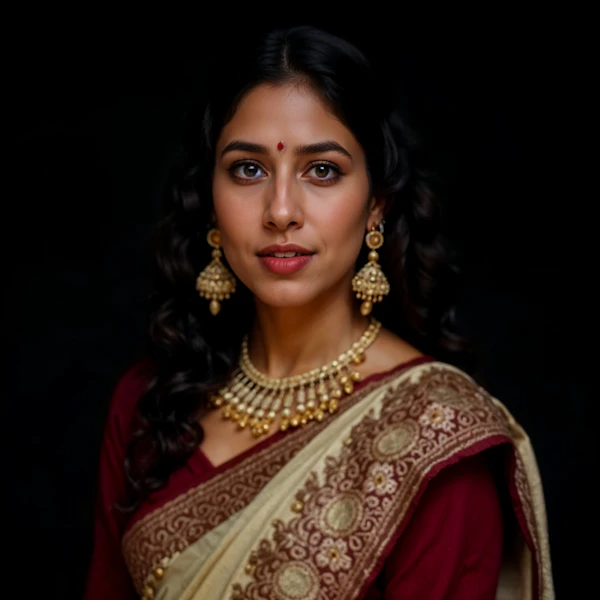 Woman in Traditional Attire