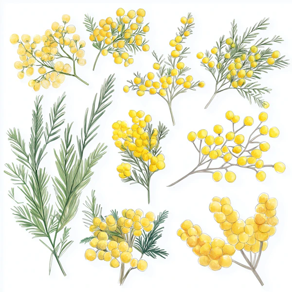 Mimosa Botanical Art
