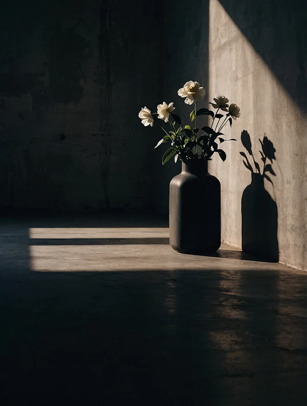 Minimalist Vase Scene