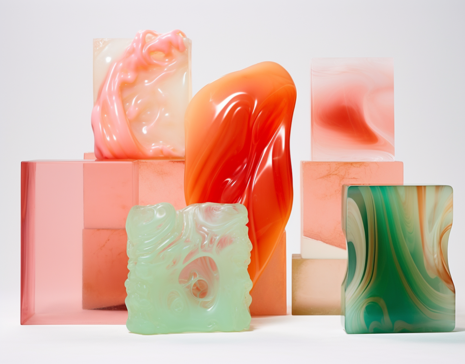 Ethereal Flow: Sculptural Symphony in Glass