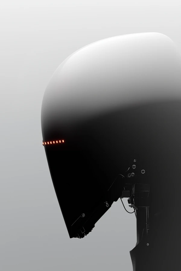 Futuristic Robot Head