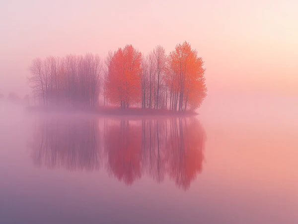 Autumn Lake Reflection