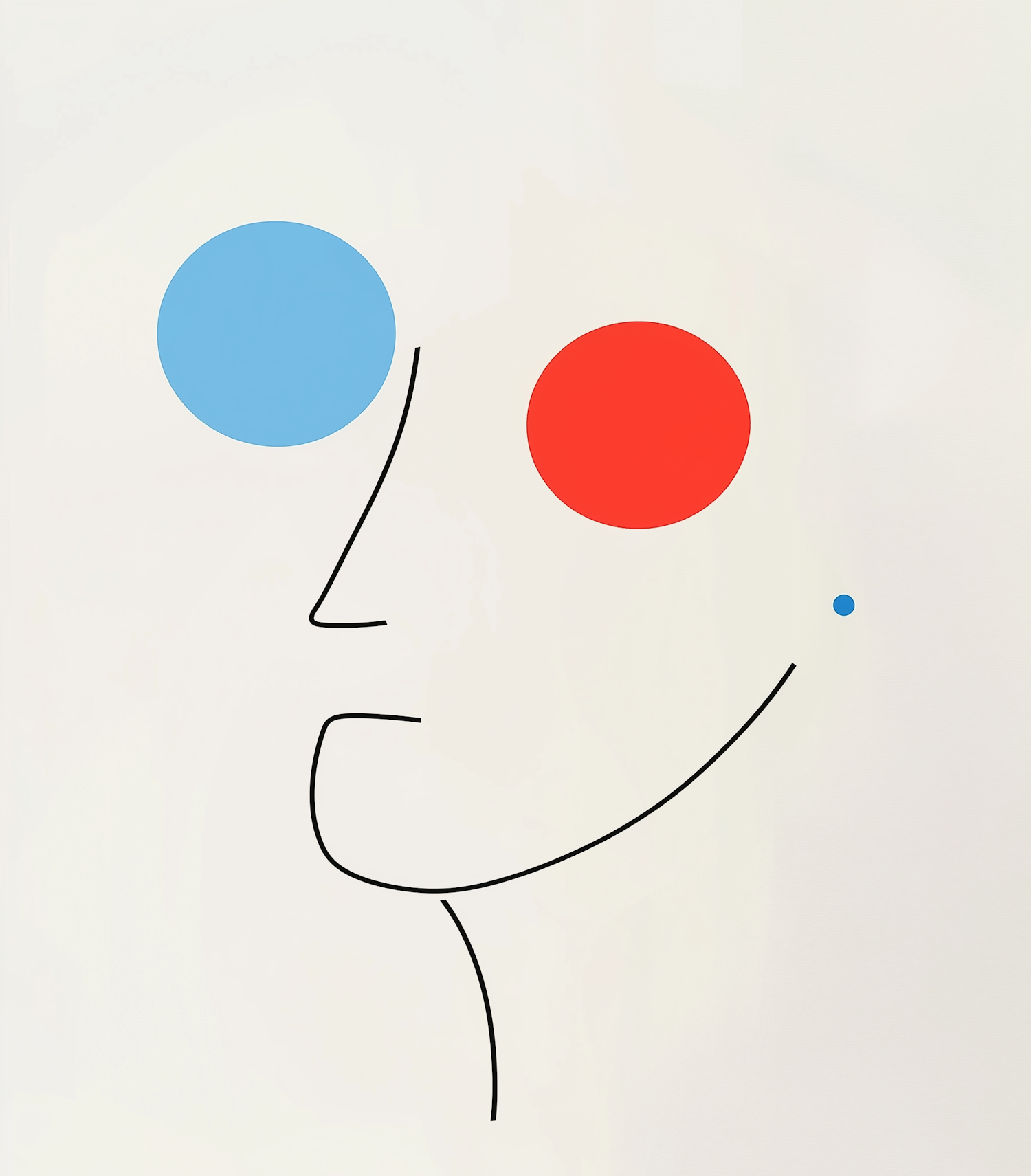 Minimalist Abstract Face