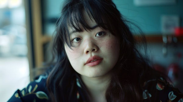 Close-Up Portrait of Young Woman