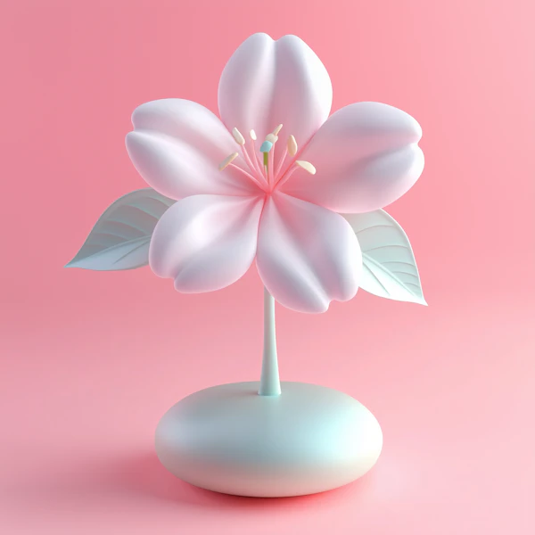 Minimalist 3D Flower