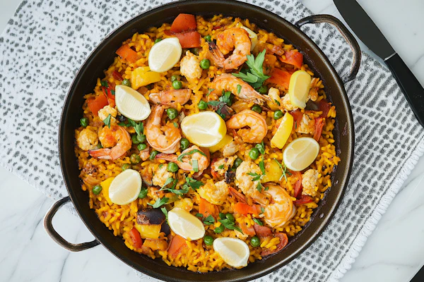Seafood Paella Dish