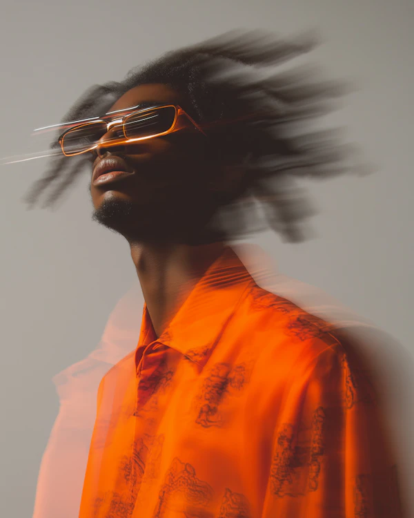 Dynamic Fashion Portrait