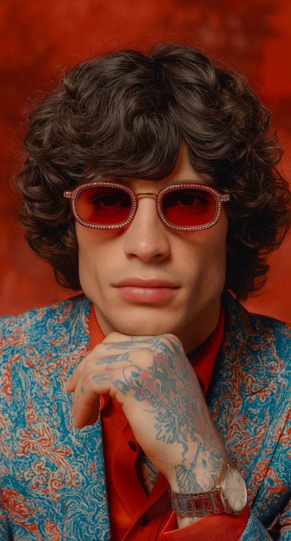 Stylish Red Portrait