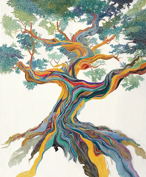 Abstract Colorful Tree