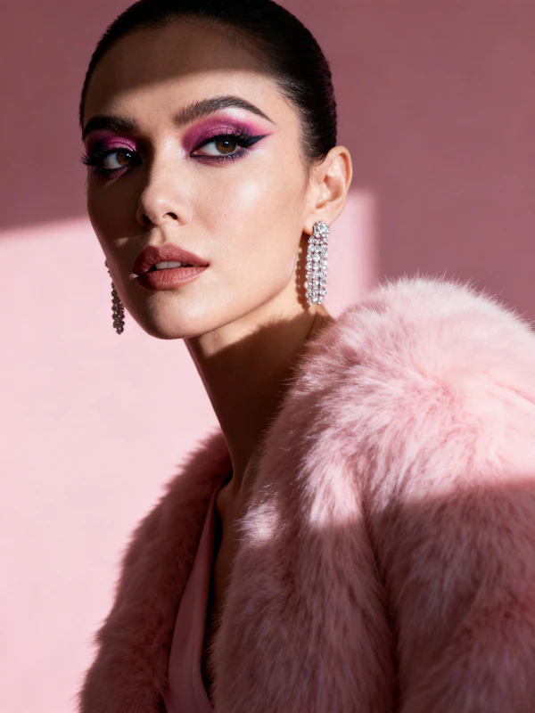Elegant Pink Portrait