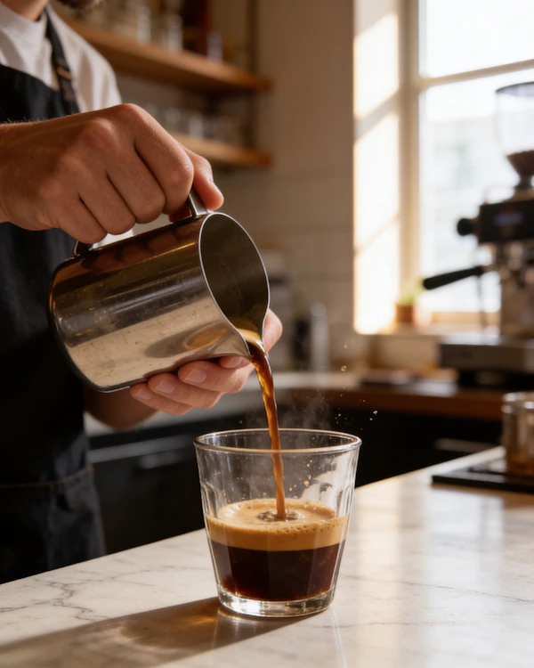 Barista Pouring Coffee