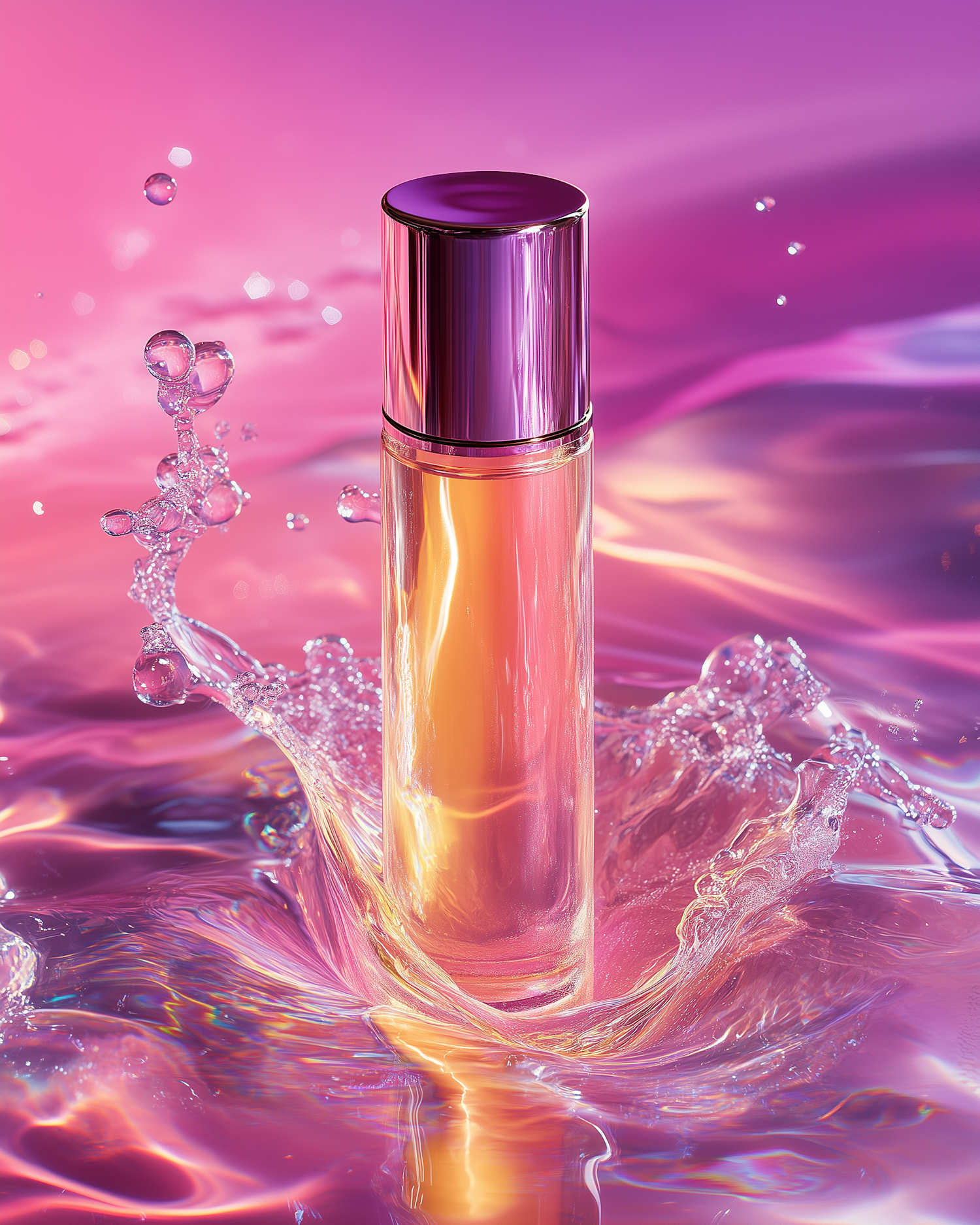 Perfume Bottle with Splash