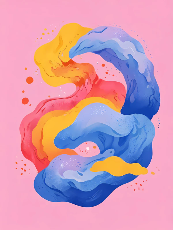 Abstract Swirling Forms