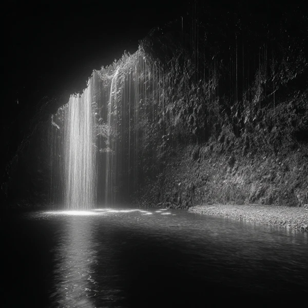 Serene Waterfall Scene