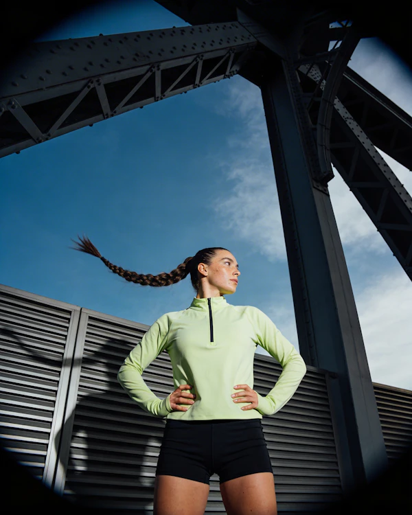 Athletic Woman Under Bridge