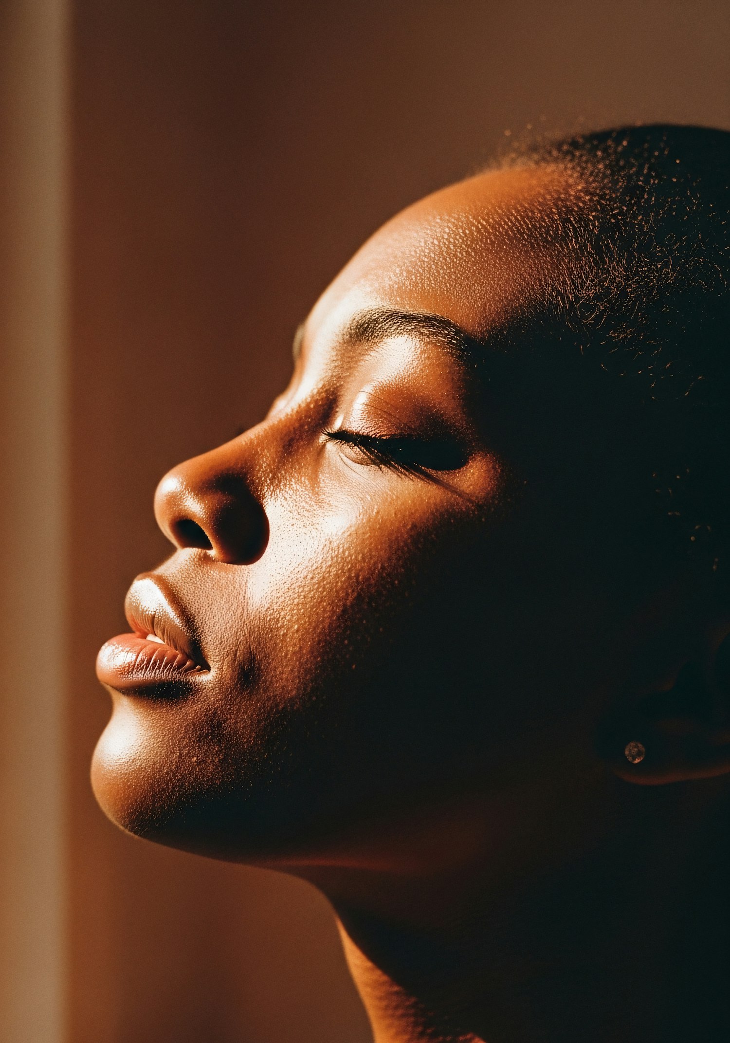 Serene Portrait Close-Up