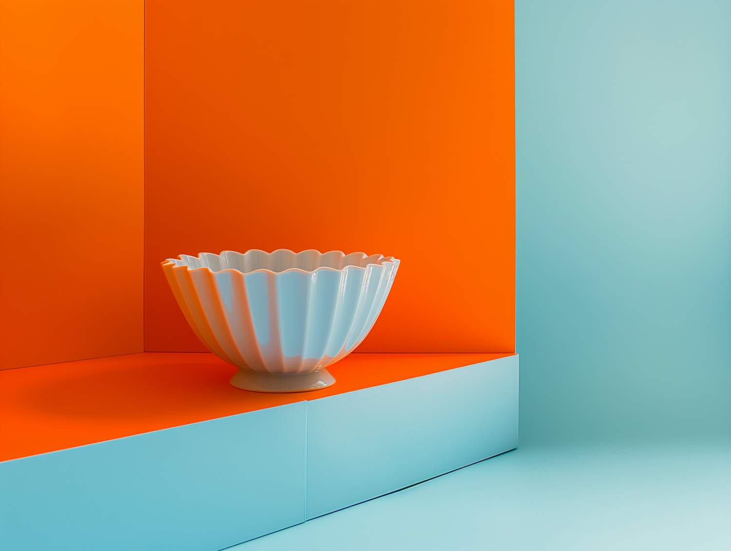 Modern Aesthetics: Orange and Blue